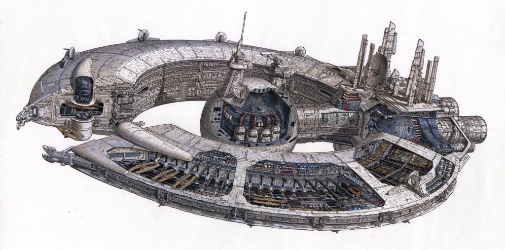 Nave de Control de Droides por Hans Jenssen