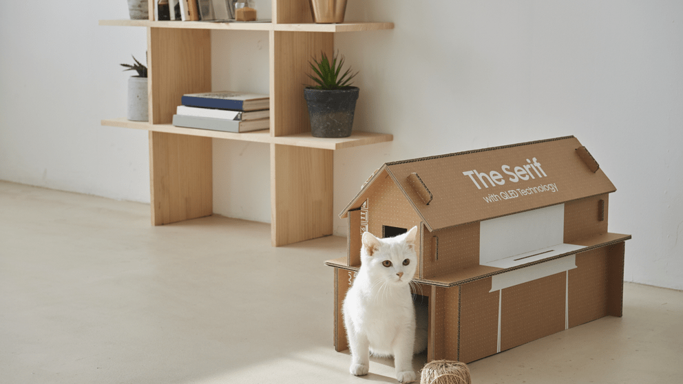 cajas de los televisores Samsung muebles para la casa mobiliario carton