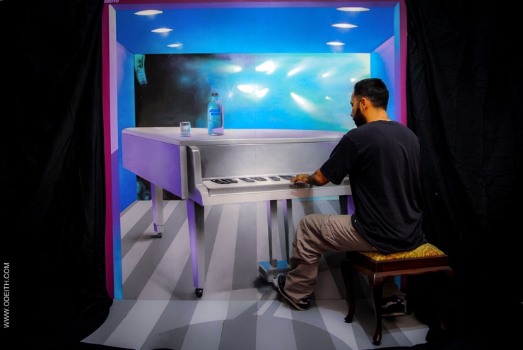 Sergio Odeith: Anamorphic paintings for the brand Absolut Sergio Odeith: Anamorphic paintings for the brand Absolut