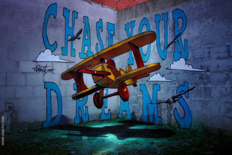 Sergio Odeith: Chase your dreams - toy plane Sergio Odeith: Chase your dreams - toy plane